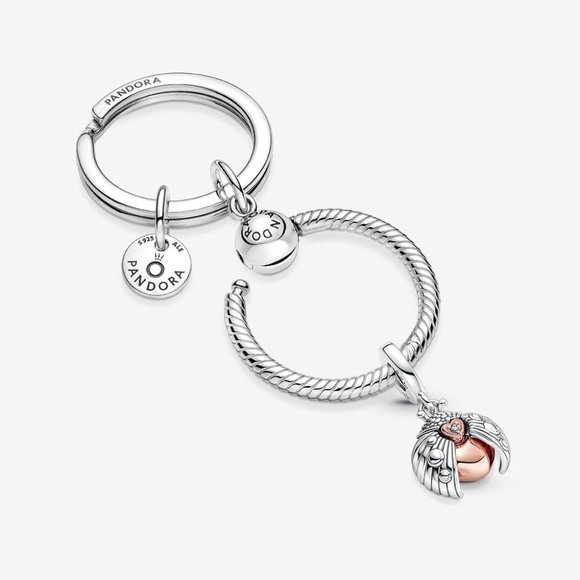 Pandora ALE S925 Club 2022 Ladybird  &  Heart Dangle Charm - Picture 4 of 5